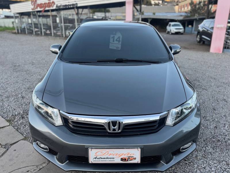 HONDA - CIVIC - 2013/2014 - Cinza - R$ 68.900,00